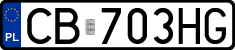 License plates of Poland, Regular car plates