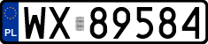 License plates of Poland, Regular car plates