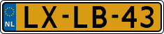 License plate of the Netherlands, Cars