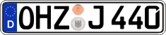 German license plate, Regular plates