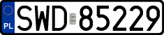 License plates of Poland, Regular car plates