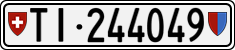 License plate of Switzerland, Cars