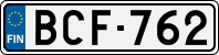 License plate of Finland, Cars