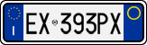 License plate of Italy, Cars (1994 year series)