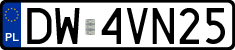 License plates of Poland, Regular car plates