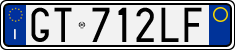 License plate of Italy, Cars (1994 year series)