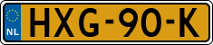 License plate of the Netherlands, Cars