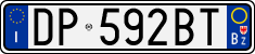 License plate of Italy, Cars (1994 year series)