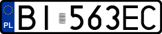 License plates of Poland, Regular car plates