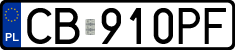 License plates of Poland, Regular car plates