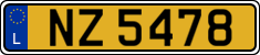 License plate of Luxembourg, 2003 year system