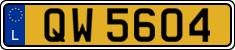 License plate of Luxembourg, 2003 year system