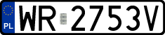License plates of Poland, Regular car plates
