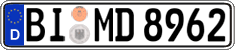German license plate, Regular plates