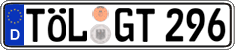 German license plate, Regular plates