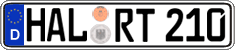 German license plate, Regular plates