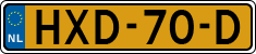 License plate of the Netherlands, Cars