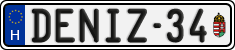 license plates of Hungary, Vanity Plates (2022)