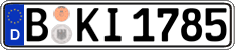 German license plate, Regular plates
