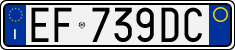 License plate of Italy, Cars (1994 year series)
