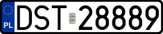 License plates of Poland, Regular car plates