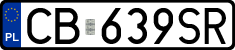 License plates of Poland, Regular car plates