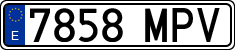 License plates of Spain, Ordinary (2000)