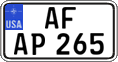 Federal license plates, US Army in Germany