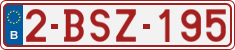 License plate of Belgium, Regular plates (2010)