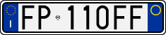 License plate of Italy, Cars (1994 year series)