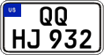 Federal license plates, US Army in Germany