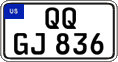 Federal license plates, US Army in Germany