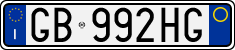 License plate of Italy, Cars (1994 year series)