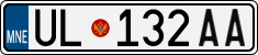 License plate of Montenegro, Trailers