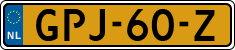 License plate of the Netherlands, Cars