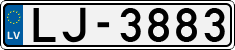 License plate of Latvia, Regular car plates