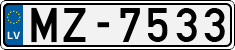License plate of Latvia, Regular car plates