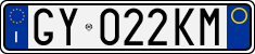 License plate of Italy, Cars (1994 year series)