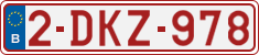License plate of Belgium, Regular plates (2010)