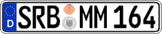 German license plate, Regular plates