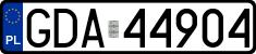 License plates of Poland, Regular car plates