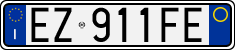License plate of Italy, Cars (1994 year series)