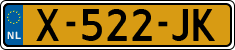 License plate of the Netherlands, Cars