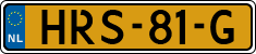 License plate of the Netherlands, Cars
