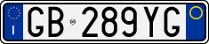 License plate of Italy, Cars (1994 year series)