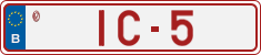 License plate of Belgium, Vanity Plates (2014)