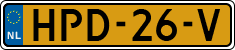 License plate of the Netherlands, Cars