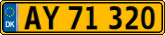 License plate of Denmark, Commercial vehicles