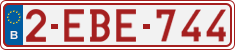 License plate of Belgium, Regular plates (2010)