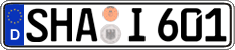 German license plate, Regular plates
